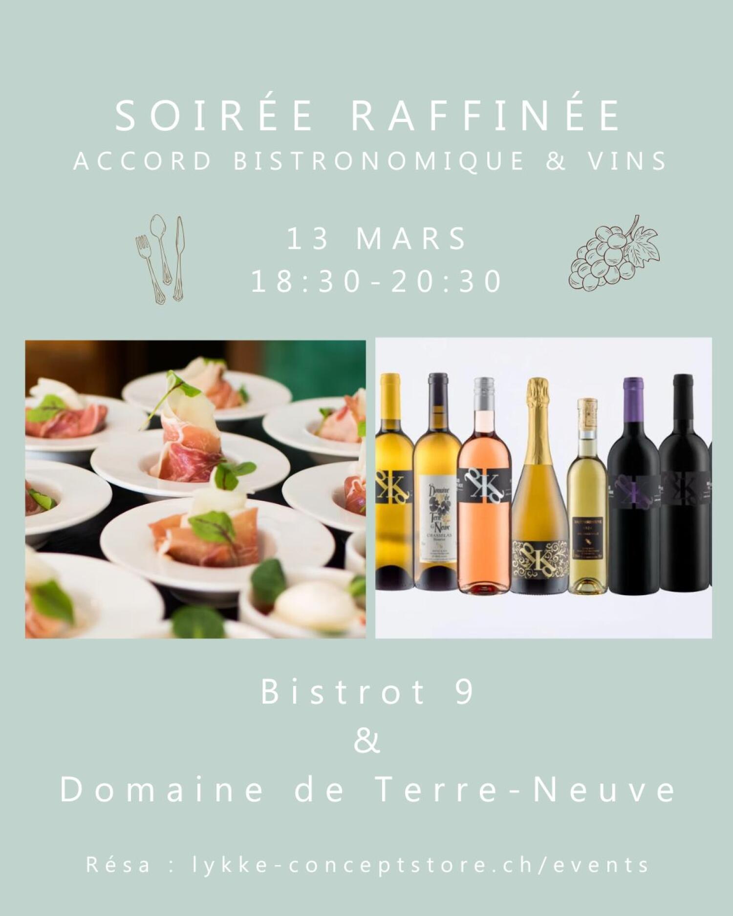 Soirée Raffinée – Accord bistronomique &amp; Vins