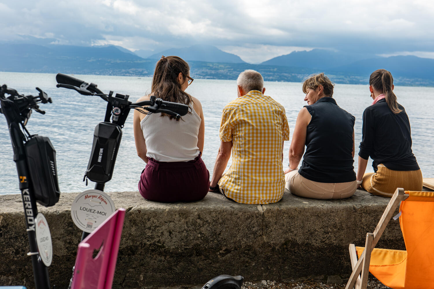 En trottinette depuis l’Afterwork jusqu’à la ville de Morges