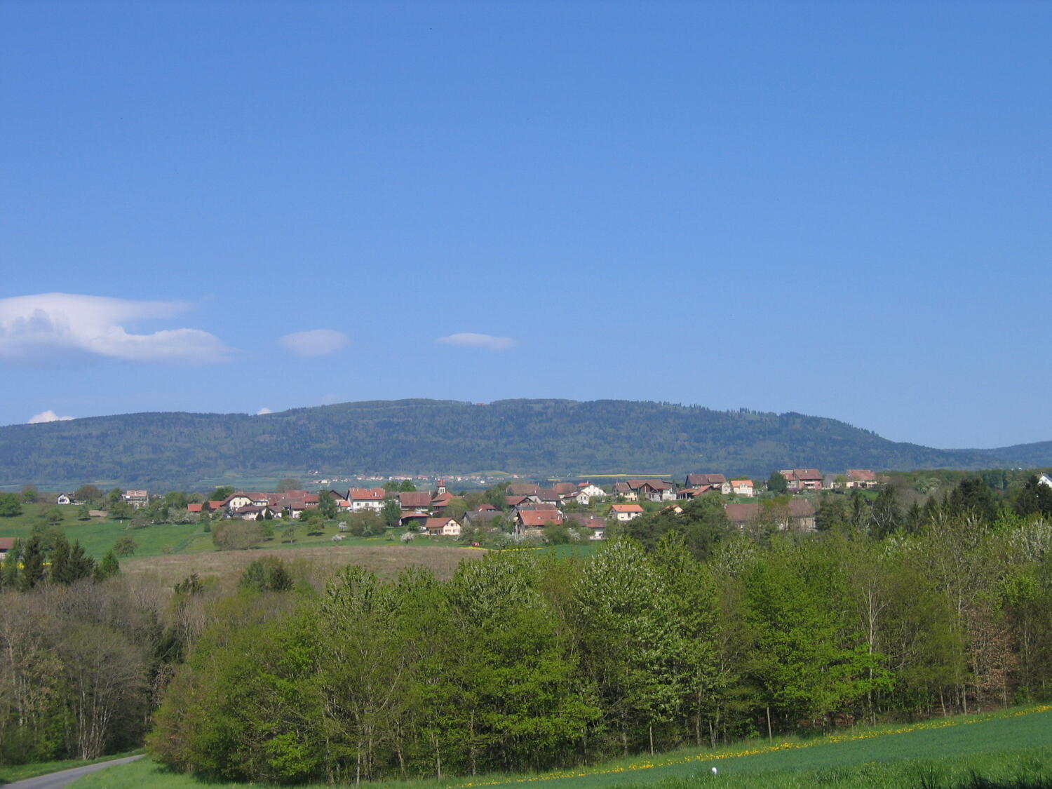 Vue du village de Chevilly