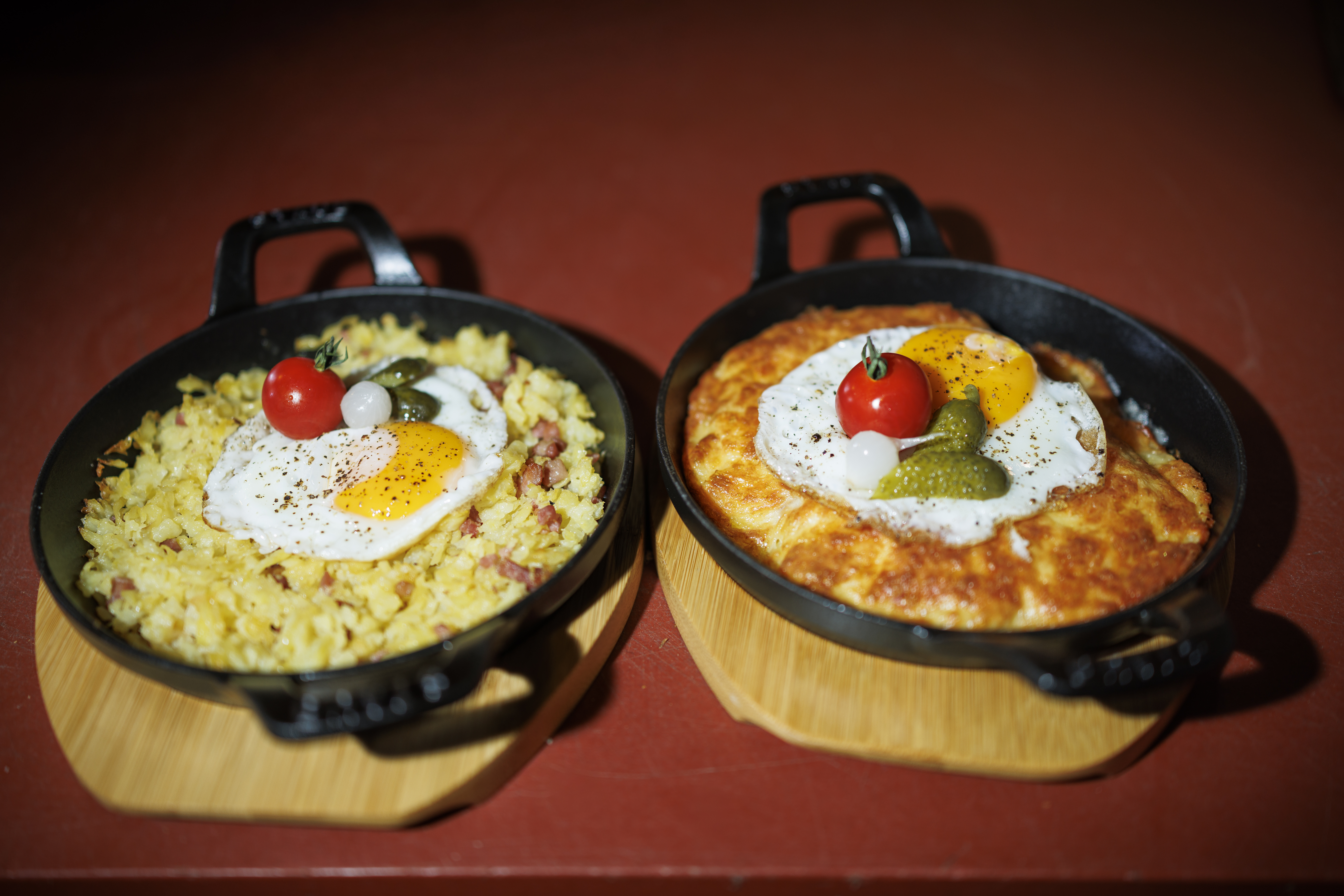 plats de la Buvette du Mont-Tendre - röstis avec oeufs